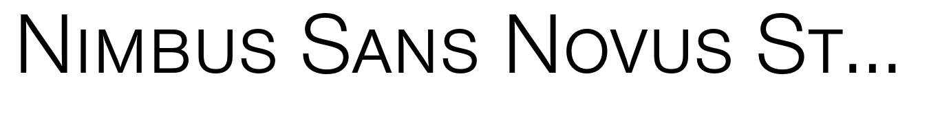 Nimbus Sans Novus Std T Regular SC